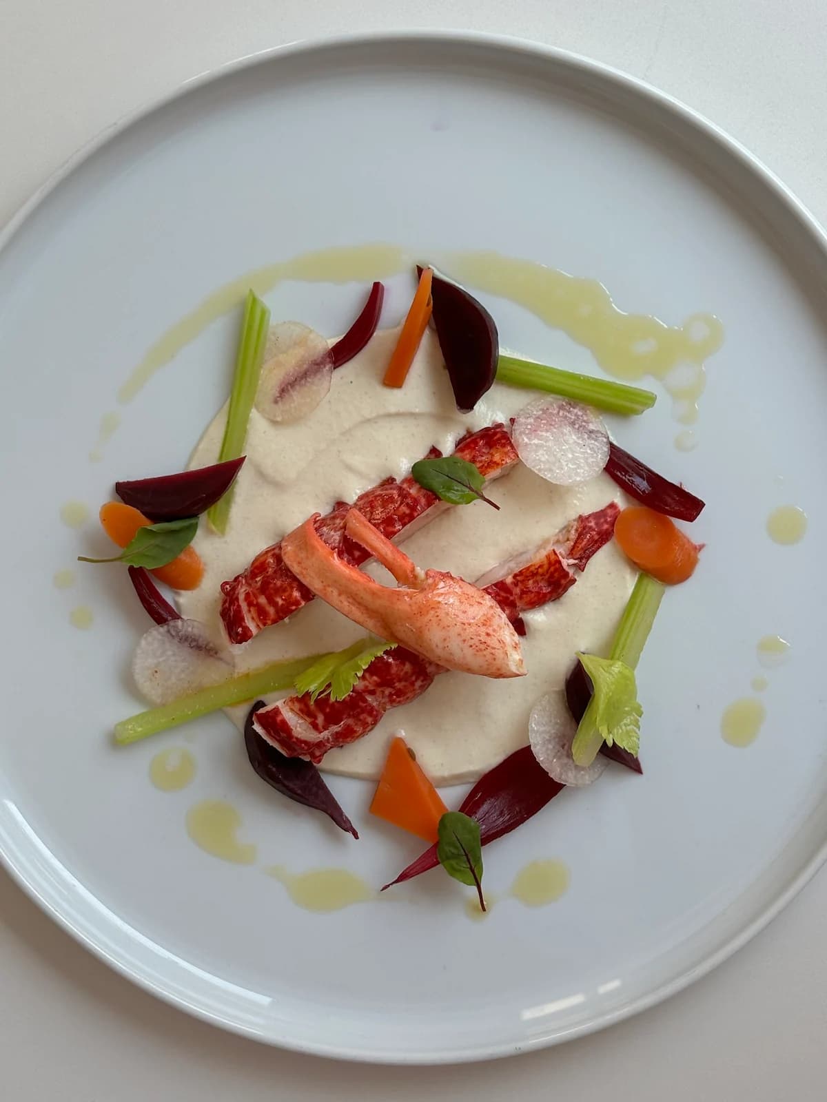 “Ajo Blanco” / lobster / pickled vegetables